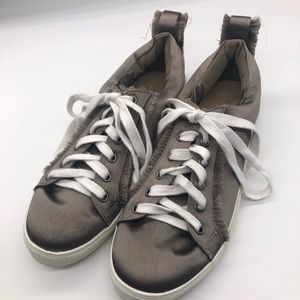 •Silver sneakers (shoe dazzle) like new